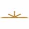 Ekena Millwork Saratoga Rough Sawn Timber Gable Bracket, Western Red Cedar, 96"W x 24"H x 2"D x 4"F, 6/12 Pitch GBW096X24X0204SAR00RWR - alternate 1